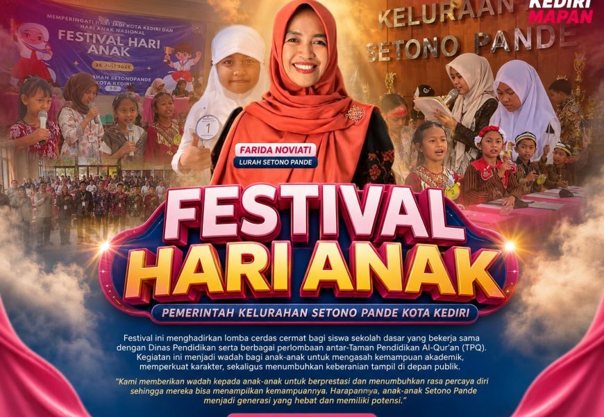 Lawan Dominasi Gadget, Festival Hari Anak di Kediri Jadi Panggung Tumbuhnya Generasi Percaya Diri