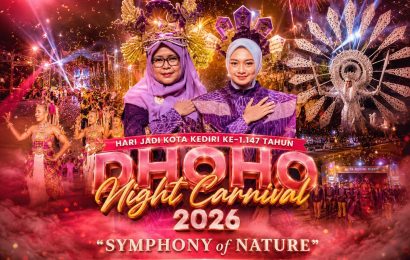 Ribuan Pasang Mata Terpaku, Dhoho Night Carnival 2026 Sulap Langit Kota Kediri Jadi Panggung Fantasi Ribuan Pasang Mata Terpaku, Dhoho Night Carnival 2026 Sulap Langit Kota Kediri Jadi Panggung Fantasi