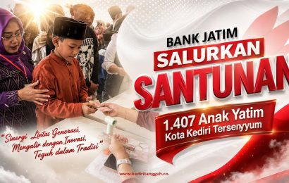 Warnai Hari Jadi Kota Kediri, Bank Jatim Salurkan Santunan untuk 1.407 Anak Yatim
