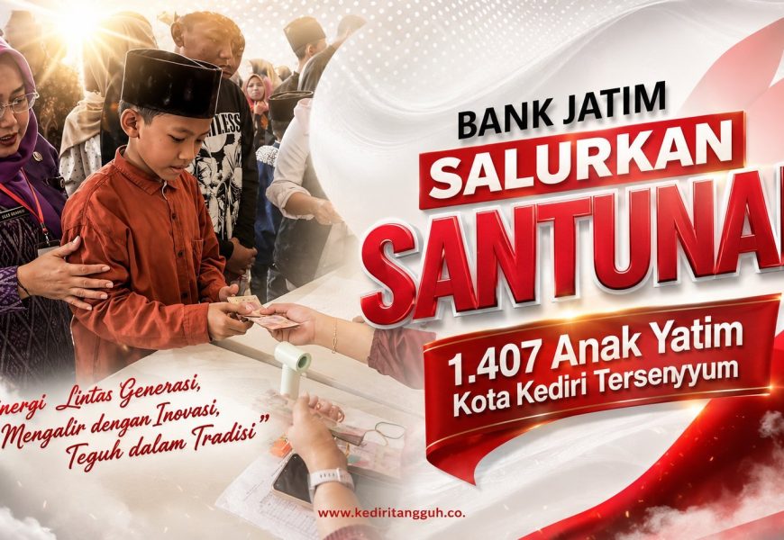 Warnai Hari Jadi Kota Kediri, Bank Jatim Salurkan Santunan untuk 1.407 Anak Yatim