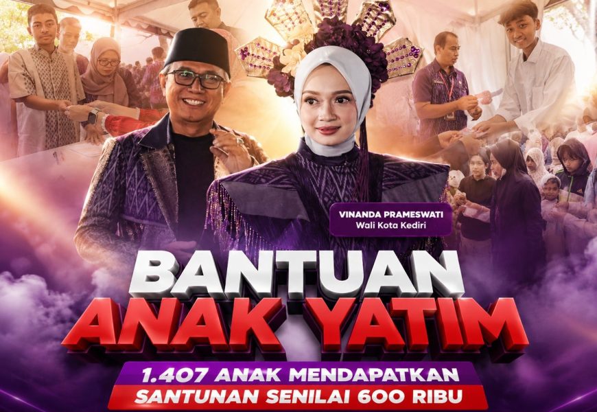 Momen Haru di Hari Jadi Kota Kediri, Mbak Wali Serahkan Bantuan untuk 1.407 Anak Yatim Momen Haru di Hari Jadi Kota Kediri, Mbak Wali Serahkan Bantuan untuk 1.407 Anak Yatim