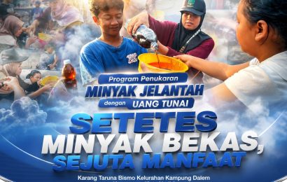 Karang Taruna di Kota Kediri Bikin Terobosan, Minyak Jelantah Ditukar Uang Tunai