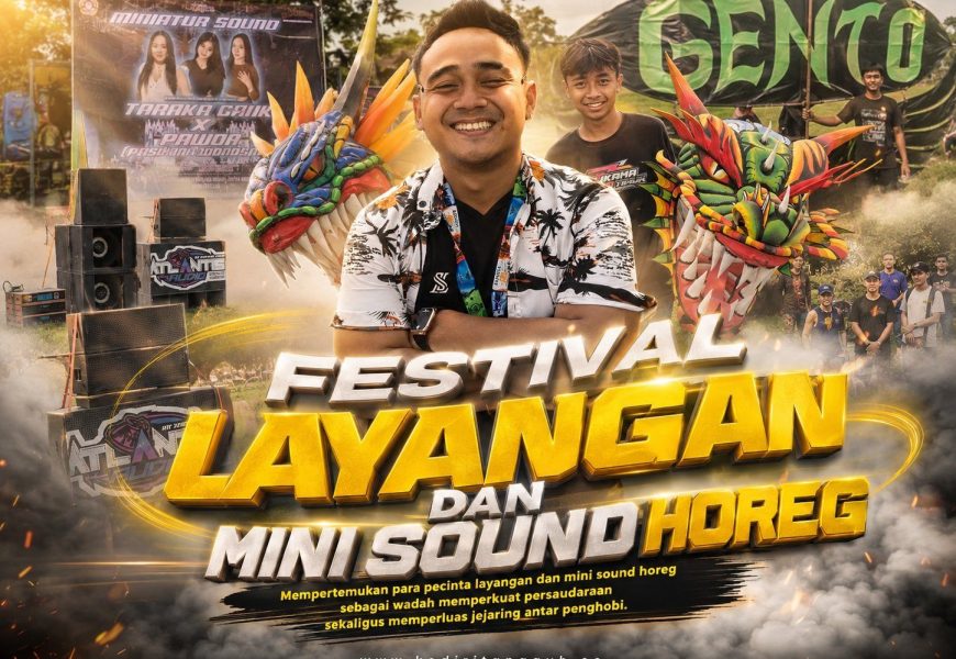 Hiasi Langit hingga Dentuman Bass, Festival Layangan dan Mini Sound Horeg di Kediri Curi Perhatian Peserta Luar Kota