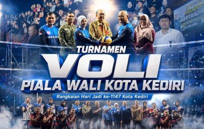 80 Tim Berebut Piala Wali Kota Kediri di Lapangan Omah Sawah, Vinanda: Dari Voli Lahir Juara Masa Depan