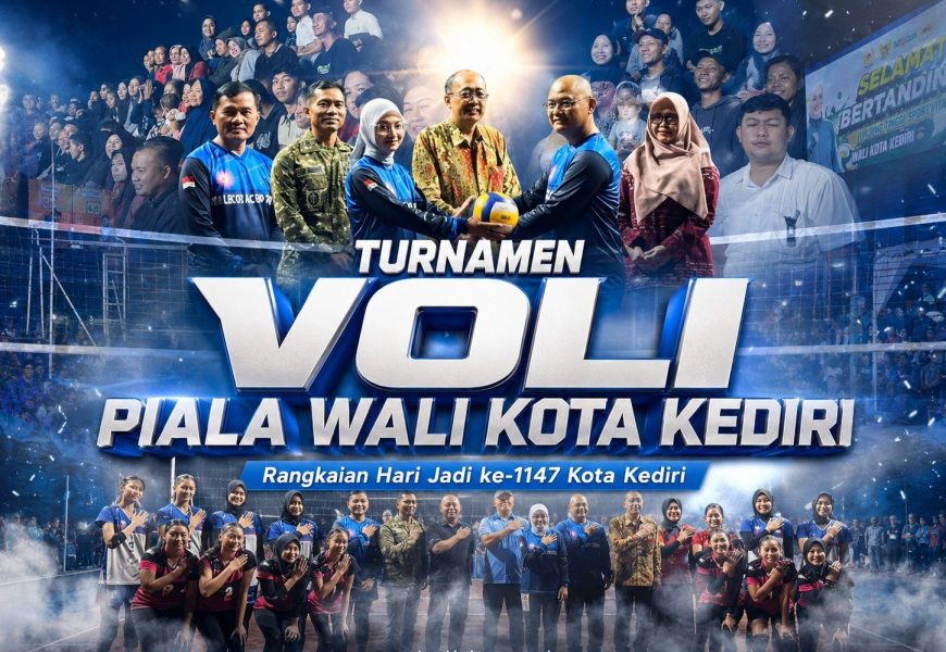 80 Tim Berebut Piala Wali Kota Kediri di Lapangan Omah Sawah, Vinanda: Dari Voli Lahir Juara Masa Depan