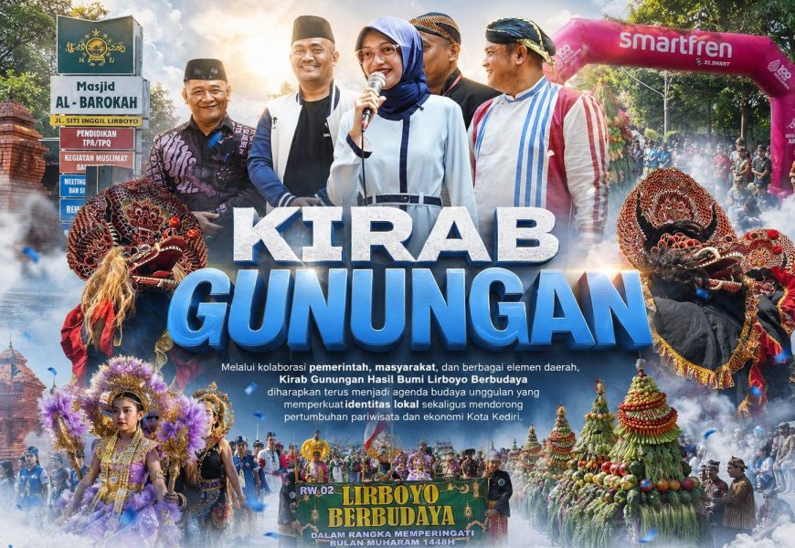 Ribuan Warga Padati Lirboyo, Kirab Gunungan Hasil Bumi Jadi Simbol Syukur dan Napas Budaya Kota Kediri Ribuan Warga Padati Lirboyo, Kirab Gunungan Hasil Bumi Jadi Simbol Syukur dan Napas Budaya Kota Kediri