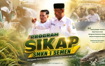Panen Perdana Mina Padi di SMKN 1 Semen, Bukti Inovasi Ketahanan Pangan Ditanam Bersama Karakter Siswa Panen Perdana Mina Padi di SMKN 1 Semen, Bukti Inovasi Ketahanan Pangan Ditanam Bersama Karakter Siswa