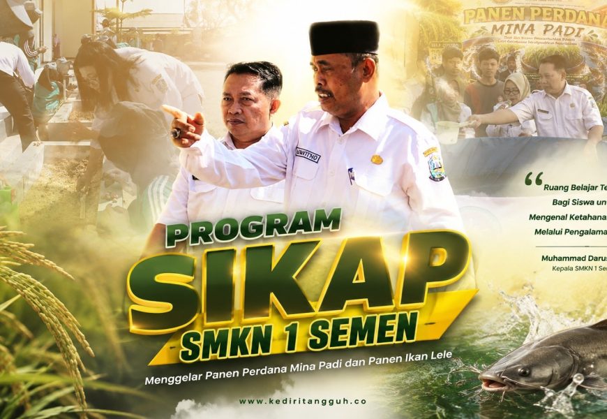 Panen Perdana Mina Padi di SMKN 1 Semen, Bukti Inovasi Ketahanan Pangan Ditanam Bersama Karakter Siswa Panen Perdana Mina Padi di SMKN 1 Semen, Bukti Inovasi Ketahanan Pangan Ditanam Bersama Karakter Siswa