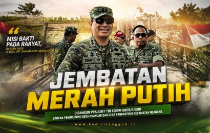 Jembatan Garuda Merah Putih Diresmikan, Setelah Warga Andalkan Jembatan Kayu yang Rapuh.