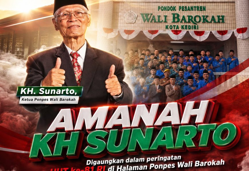 Merah Putih Berkibar di Wali Barokah, KH Sunarto Titip Pesan: Kemerdekaan Harus Diisi dengan Akhlak dan Prestasi