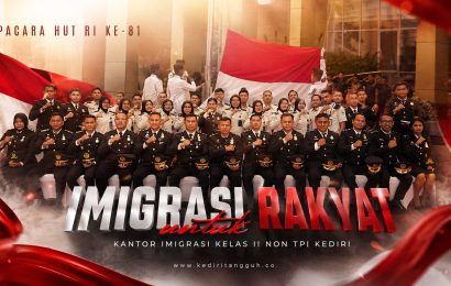 Merah Putih Berkibar, Semangat Pengabdian Menyala: Imigrasi Kediri Teguhkan Komitmen untuk Rakyat