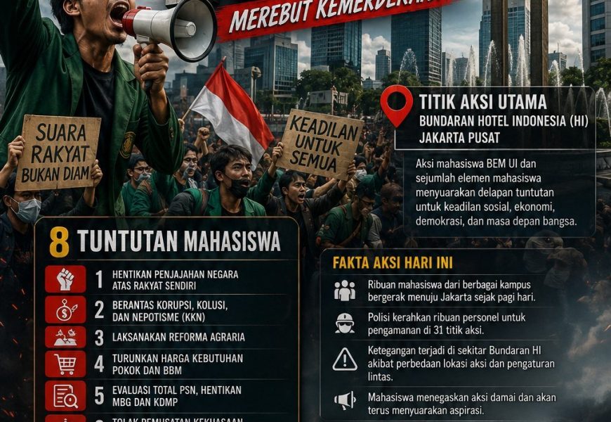 Catatan Redaksi : Aksi Mahasiswa Rebut Kemerdekaan di Bundaran HI