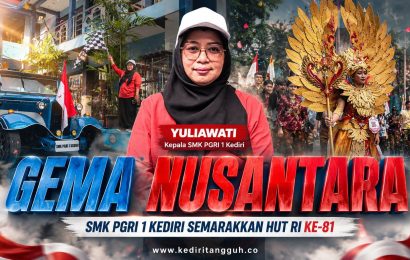 Semarak Gema Nusantara SMK PGRI 1 Kediri, Siswa Hidupkan Warna Budaya dan Kisah Perjuangan