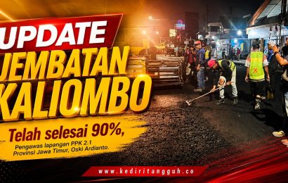 Jembatan Kaliombo Segera Dibuka Akhir Agustus, Aspal Mulai Membentang Jembatan Kaliombo Segera Dibuka Akhir Agustus, Aspal Mulai Membentang