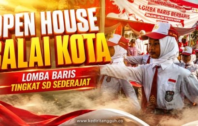 Peserta Baris Tingkat SD Diajak Masuk Balai Kota Kediri, Cara Mbak Wali Kenalkan Generasi Muda tentang Pemerintahan