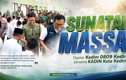 Khitan Gratis Digelar Kodim Kediri Diserbu Warga, Peserta Bahagia Dapat Uang Saku hingga Sembako