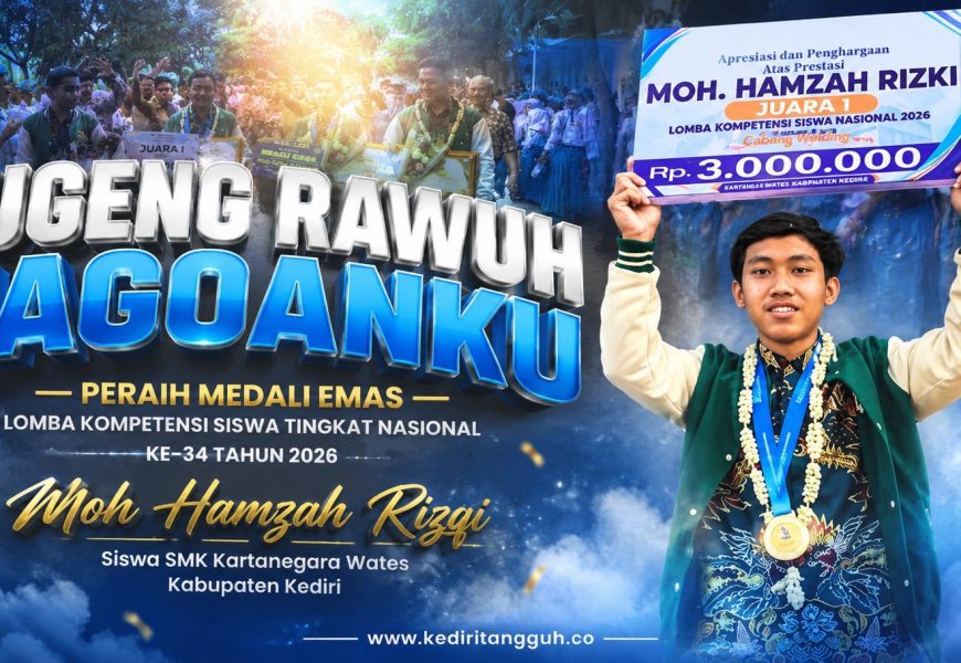 Disambut Bak Pahlawan, Siswa SMK Kediri Peraih Emas LKS Nasional Banjir Apresiasi