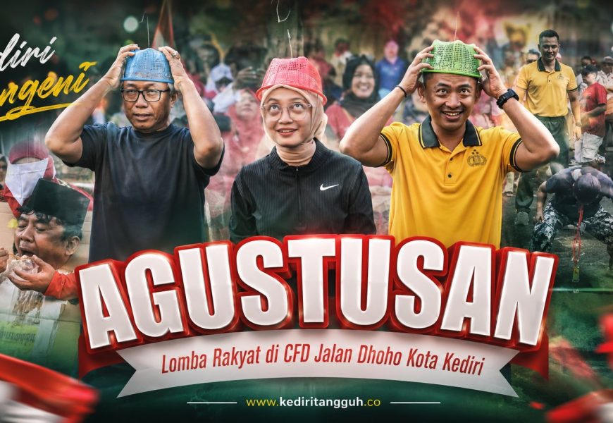 Aksi Seru HUT Kemerdekaan di Kota Kediri, Wali Kota dan Forkopimda Ikut Adu Lomba Rakyat