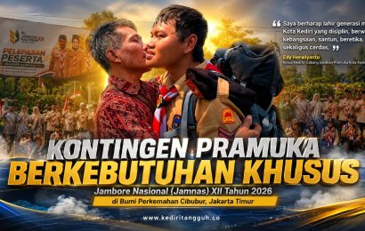 Kota Kediri Ukir Sejarah, Berangkatkan Kontingen Pramuka Berkebutuhan Khusus ke Jambore Nasional 2026