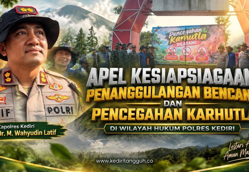 Gunung Kelud Masih Level 1, Polisi Perkuat Kesiapsiagaan Hadapi Karhutla