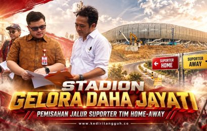 Jalan Menuju Stadion Gelora Daha Jayati Diperlebar Jadi 14 Meter, Ini Jalur Suporter Home-Away