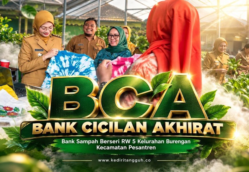 Dari Pakaian Bekas Jadi Tie-Dye, Kreativitas Warga Kediri Hidupkan Bank Sampah