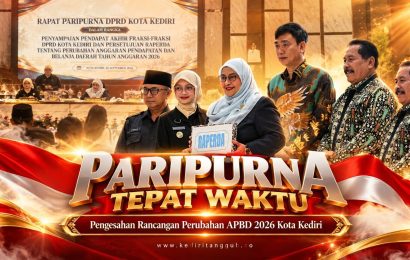 Perubahan APBD 2026 Kota Kediri Disahkan dalam Paripurna Singkat
