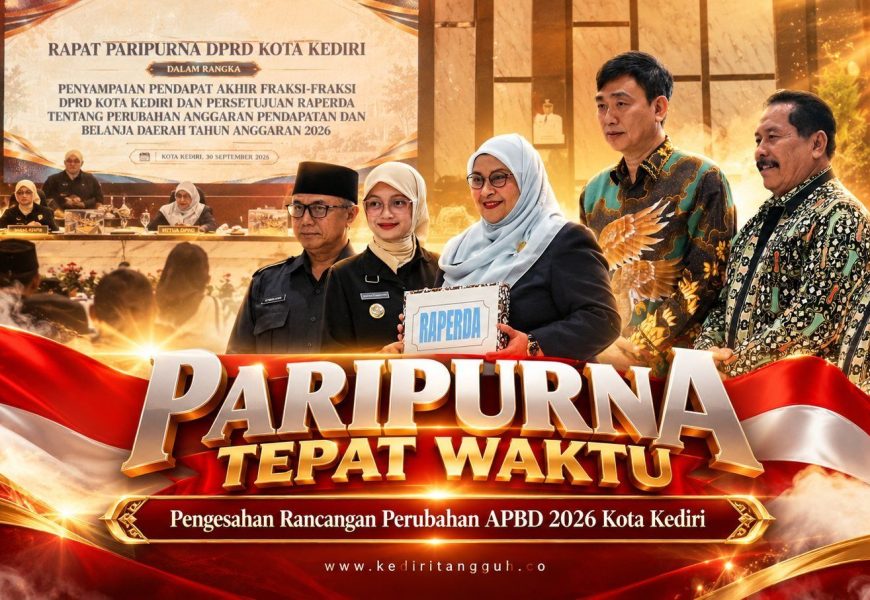 Perubahan APBD 2026 Kota Kediri Disahkan dalam Paripurna Singkat