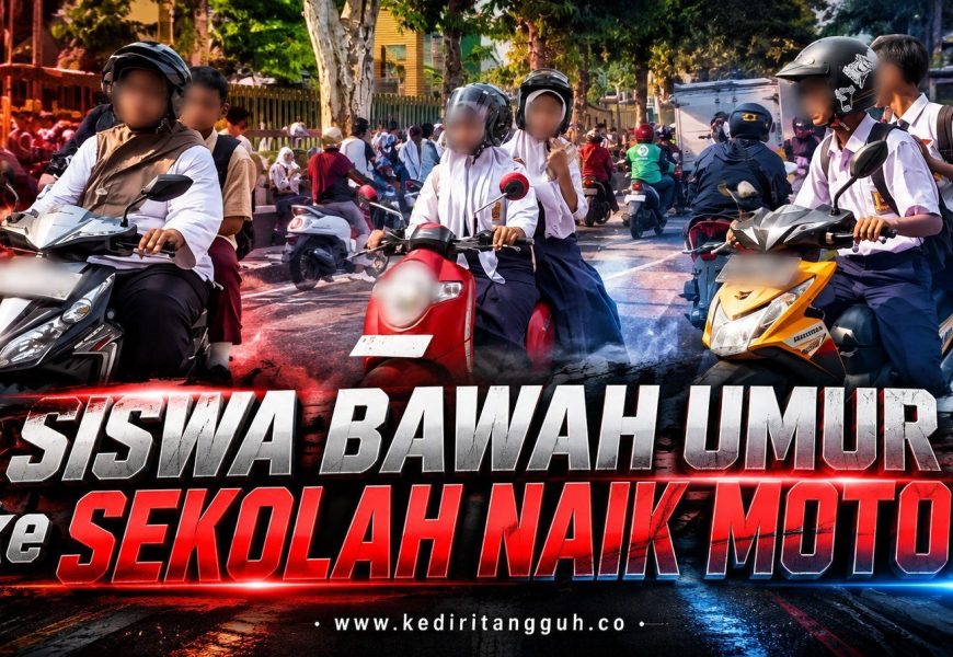 Sudah Dilarang, Pelajar SMP di Kediri Masih Bawa Motor ke Sekolah