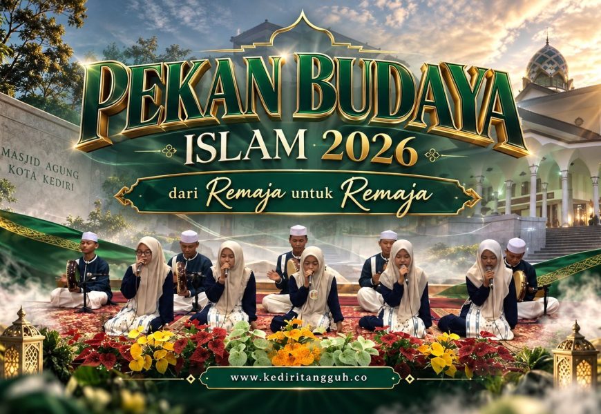 Tabuhan Banjari Menggema di Masjid Agung Kota Kediri, Cara Remaja Menjaga Syiar dan Seni Religi