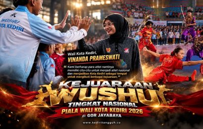 Kota Kediri Dibanjiri 1.306 Atlet Wushu, Sinyal Kuat Menuju Tuan Rumah Porprov Jatim 2029