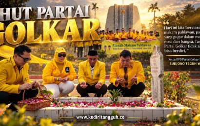 Dari Ziarah Pahlawan hingga Bansos, Cara Golkar Kota Kediri Memaknai HUT ke-62, Sudjono Teguh Widjaja : Bukan Sekedar Seremoni
