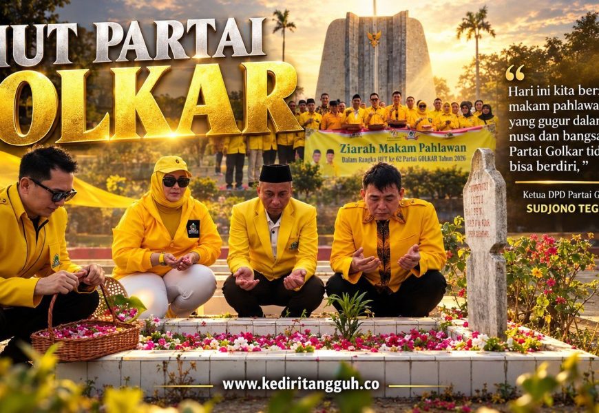 Dari Ziarah Pahlawan hingga Bansos, Cara Golkar Kota Kediri Memaknai HUT ke-62, Sudjono Teguh Widjaja : Bukan Sekedar Seremoni