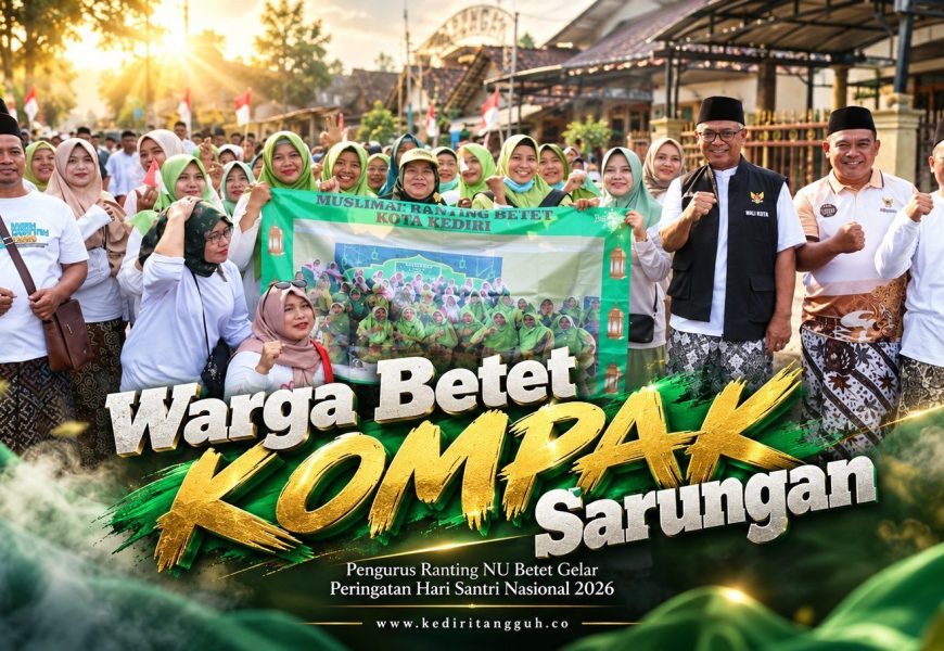 Bukan Sekadar Jalan Sehat, Ratusan Warga Betet Kompak Sarungan Rayakan Hari Santri 2026