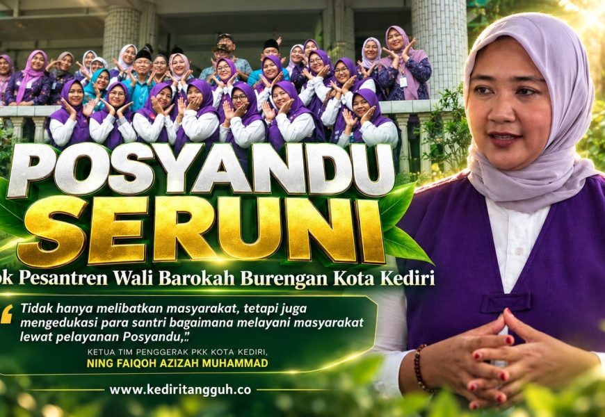 dari Ponpes Wali Barokah untuk Masyarakat, Posyandu Seruni Kediri Rawat Kesehatan Lintas Generasi