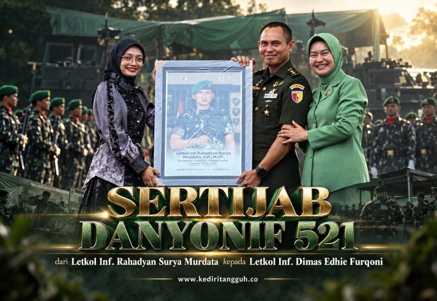 Momen Haru Lepas Sambut Komandan Yonif 521, Rahadyan: Kediri Memang Ngangeni