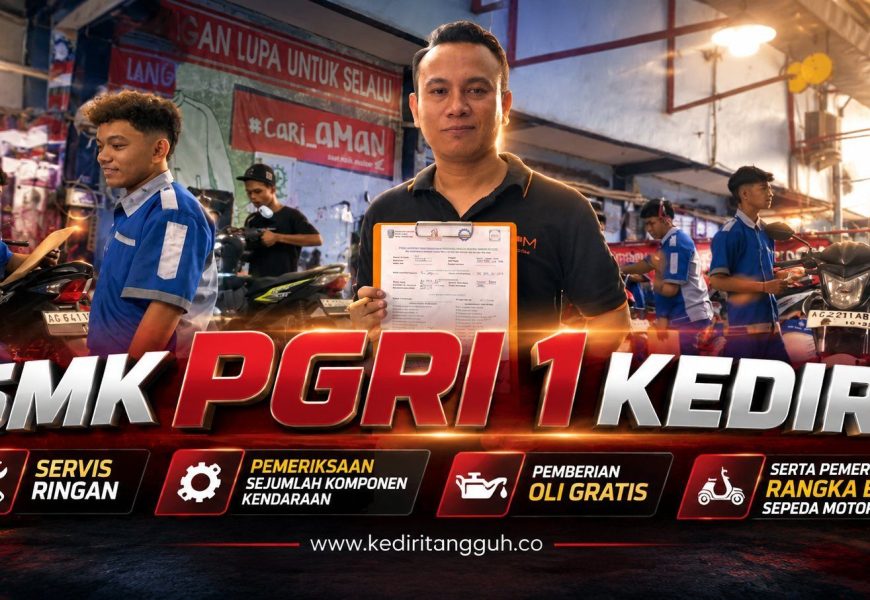 Servis Motor Gratis di SMK PGRI 1 Kediri Diserbu Warga, Ada Cek Rangka eSAF dan Oli Gratis